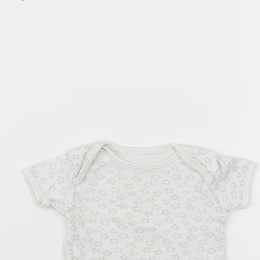 George  White Geometric  Babygrow One-Piece Size 0-3 Months