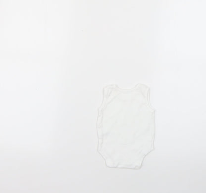 George Baby White   Babygrow One-Piece Size Newborn