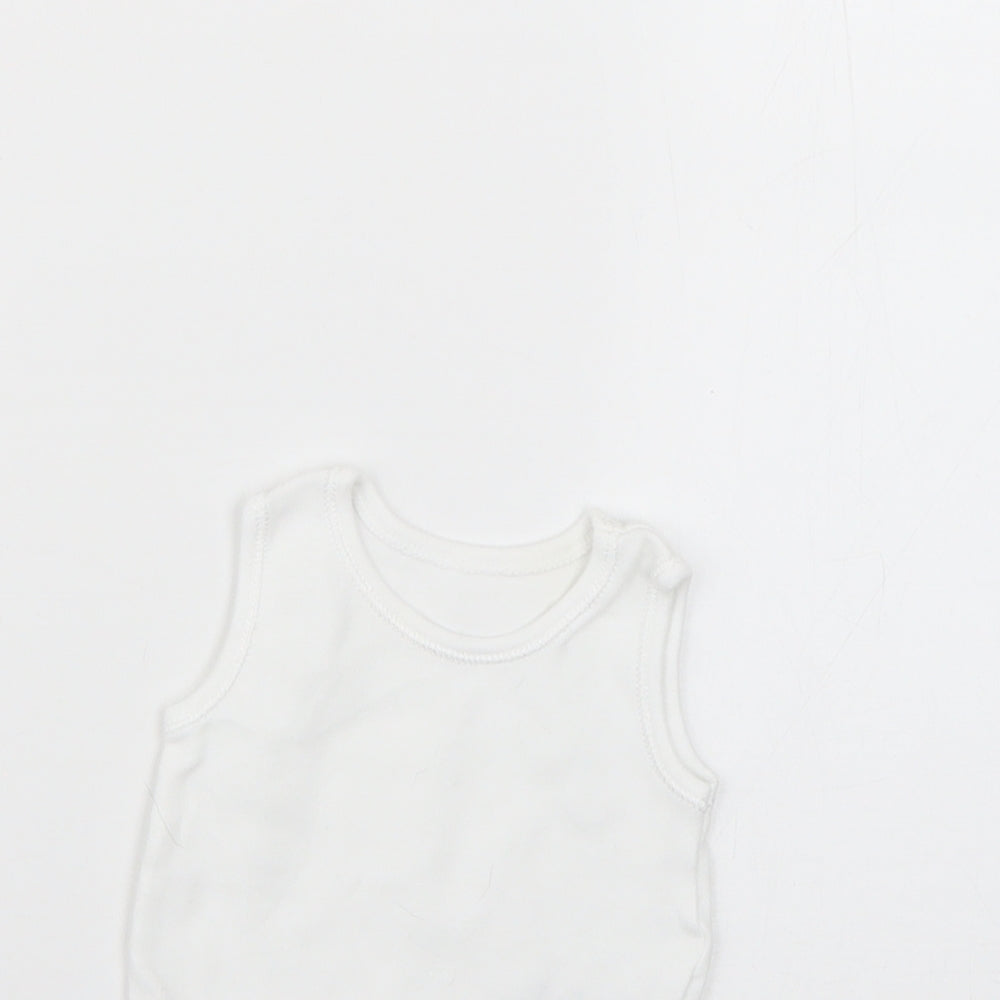 George Baby White   Babygrow One-Piece Size Newborn