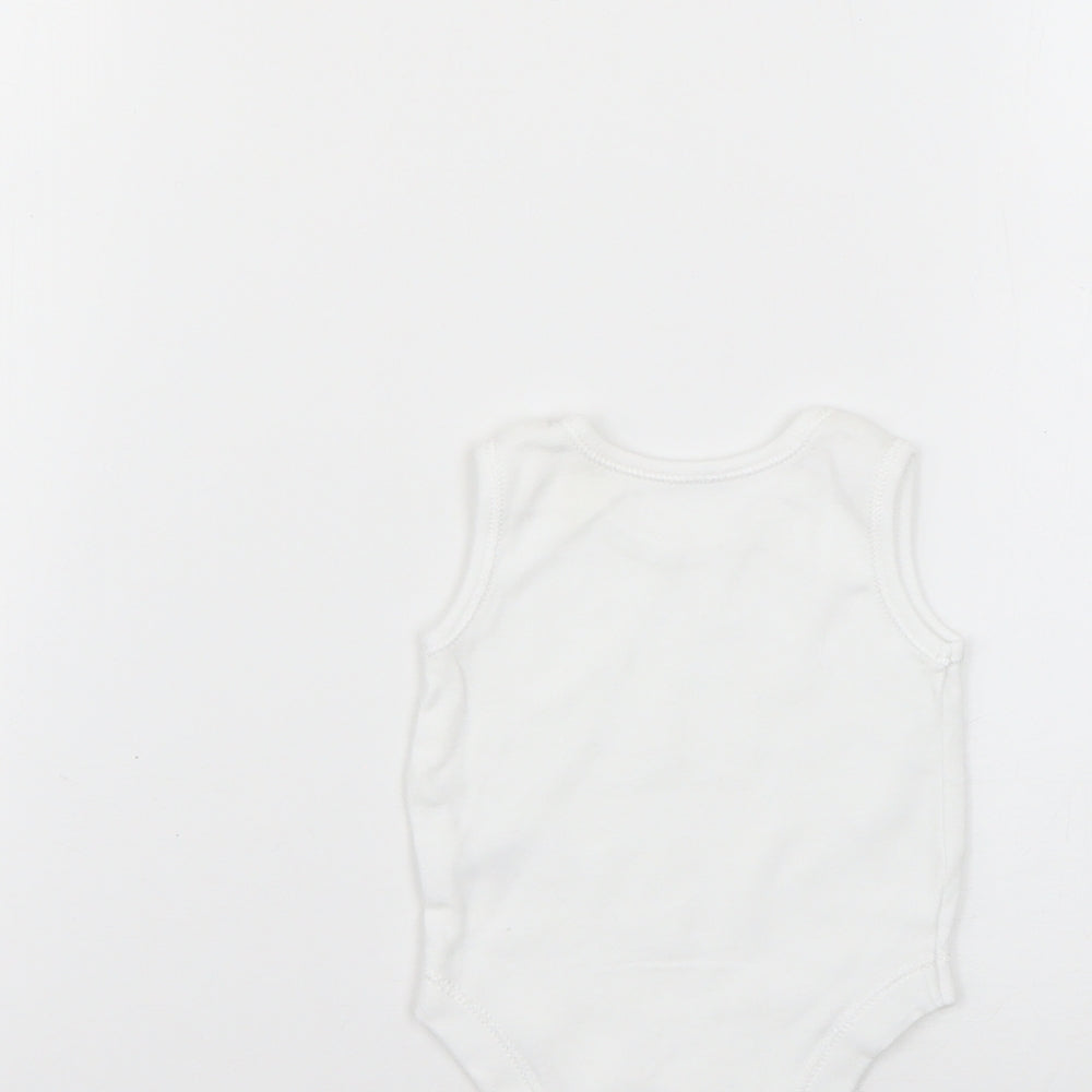 George Baby White   Babygrow One-Piece Size Newborn