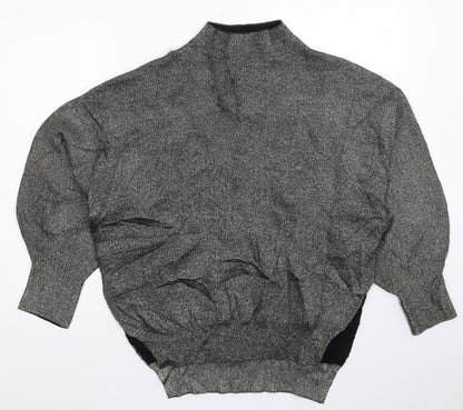 Womens UK Size S H&M Silver Pullover Jumper