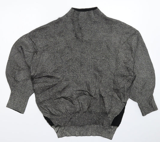 Womens UK Size S H&M Silver Pullover Jumper