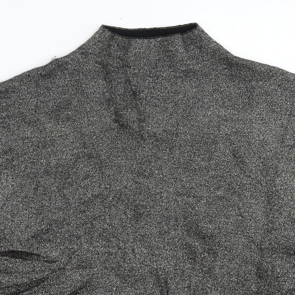Womens UK Size S H&M Silver Pullover Jumper