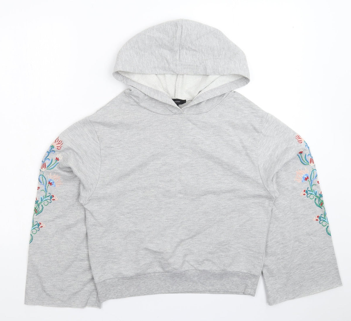 Additional front view of Atmosphere women’s grey pullover hoodie, size UK 6