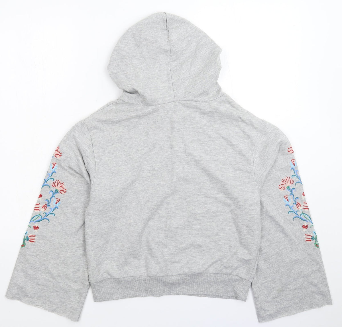 Back view of Atmosphere women’s grey pullover hoodie, size UK 6