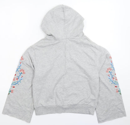 Back view of Atmosphere women’s grey pullover hoodie, size UK 6