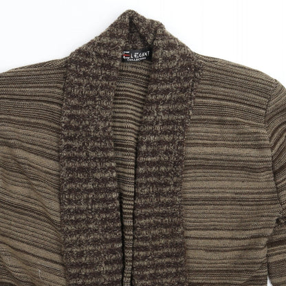 Womens UK Size L Elegant Grey Cardigan Jumper