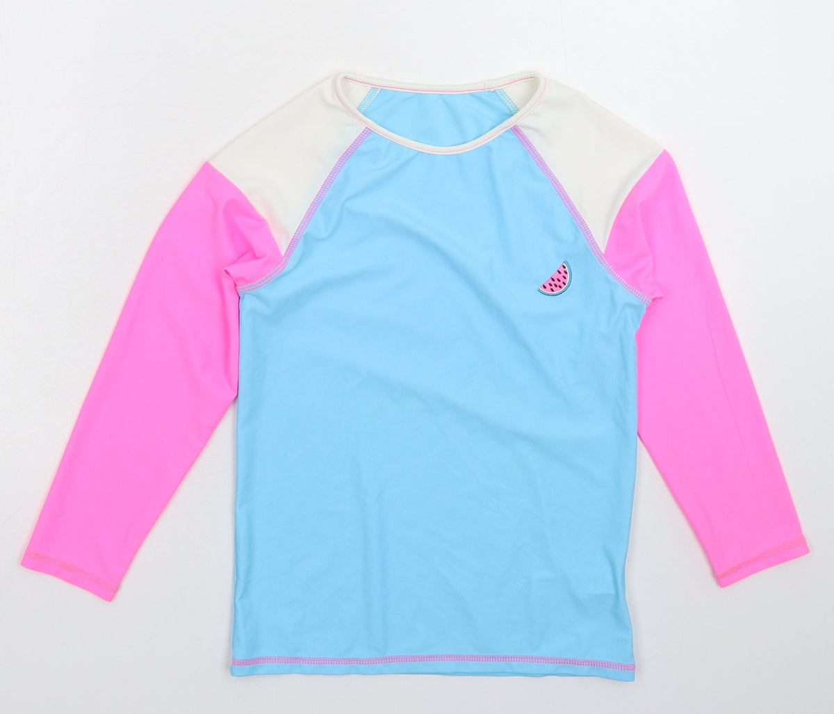 Additional front view of F&F girls’ multicoloured basic t-shirt, size 9-10, years