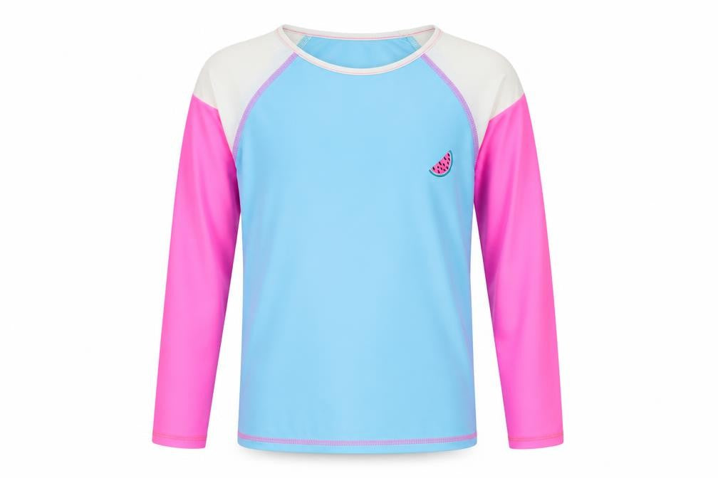 Front view of F&F girls’ multicoloured basic t-shirt, size 9-10, years