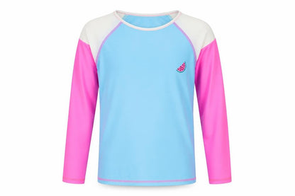 Front view of F&F girls’ multicoloured basic t-shirt, size 9-10, years