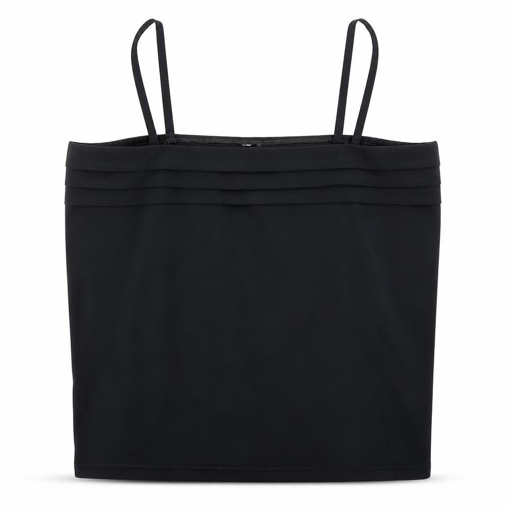 Womens UK Size L Preworn Black Basic Tank
