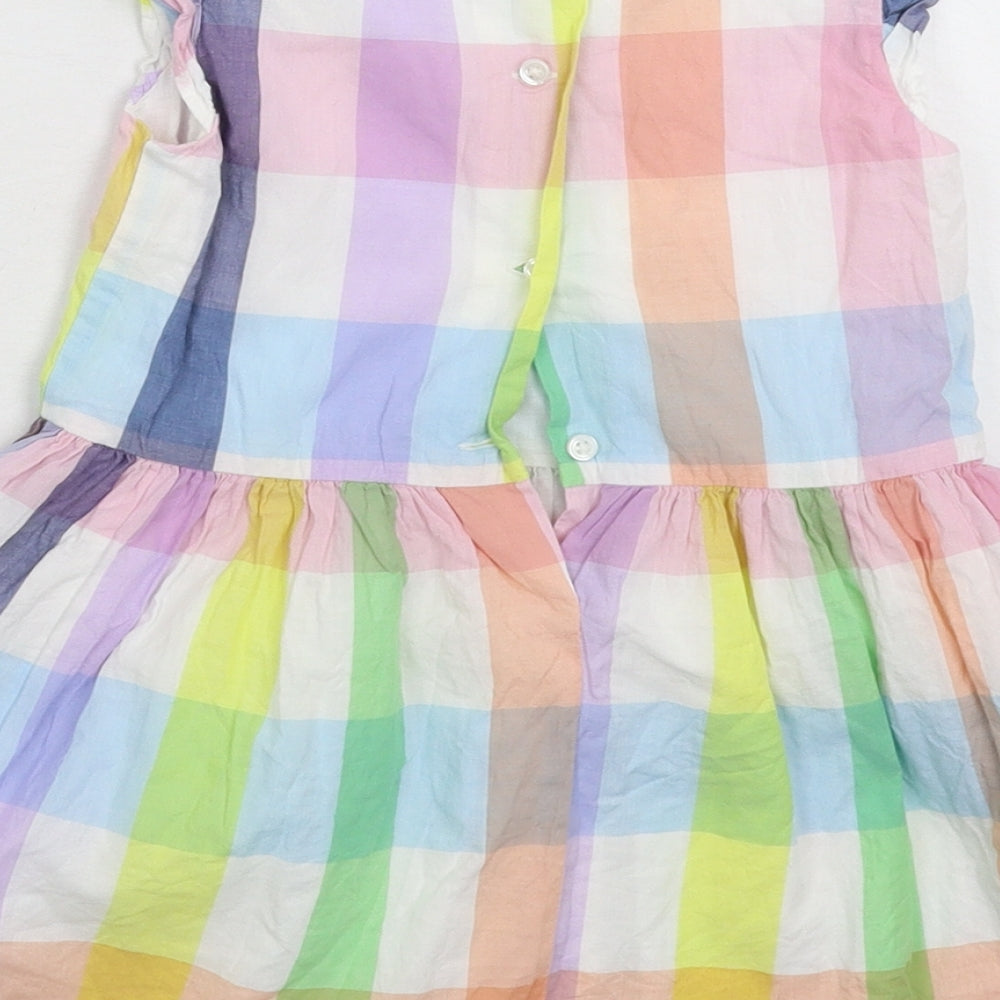Gap Girls Multicoloured Check  Fit & Flare  Size 36 Months