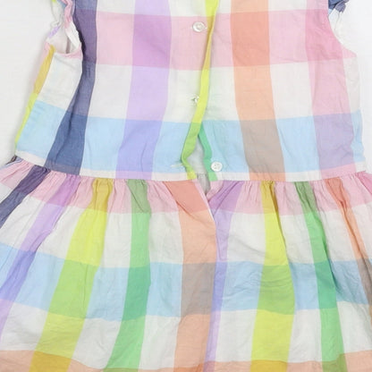 Gap Girls Multicoloured Check  Fit & Flare  Size 36 Months
