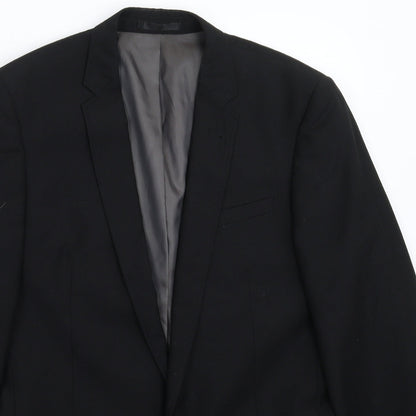 Butler & Webb Mens Black   Jacket Suit Jacket Size 38