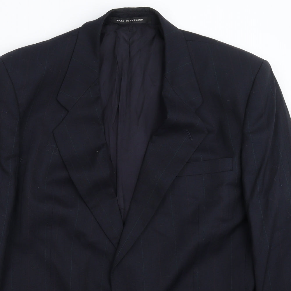 Mens UK Size 44 Greenwoods Regular Blue Suit Jacket