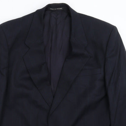 Mens UK Size 44 Greenwoods Regular Blue Suit Jacket
