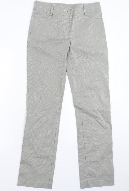 Absolu Womens Grey Striped  Trousers  Size 30 in L32 in