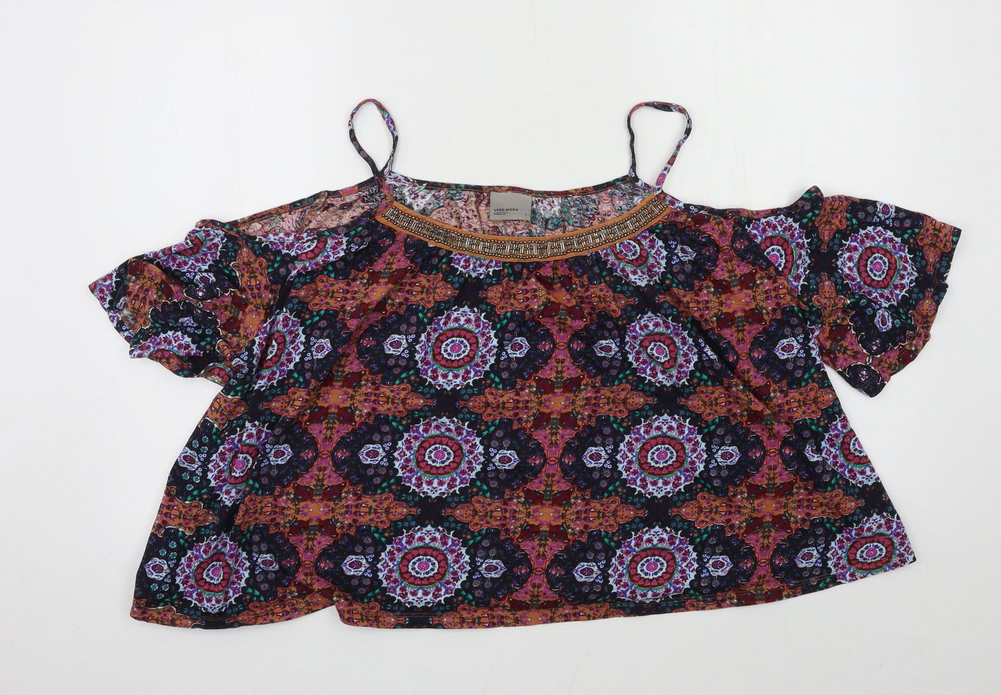 Womens UK Size L VERO MODA Multicoloured Basic Blouse