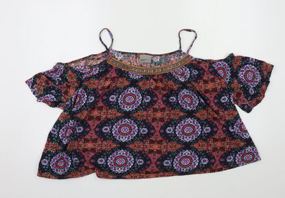 Womens UK Size L VERO MODA Multicoloured Basic Blouse