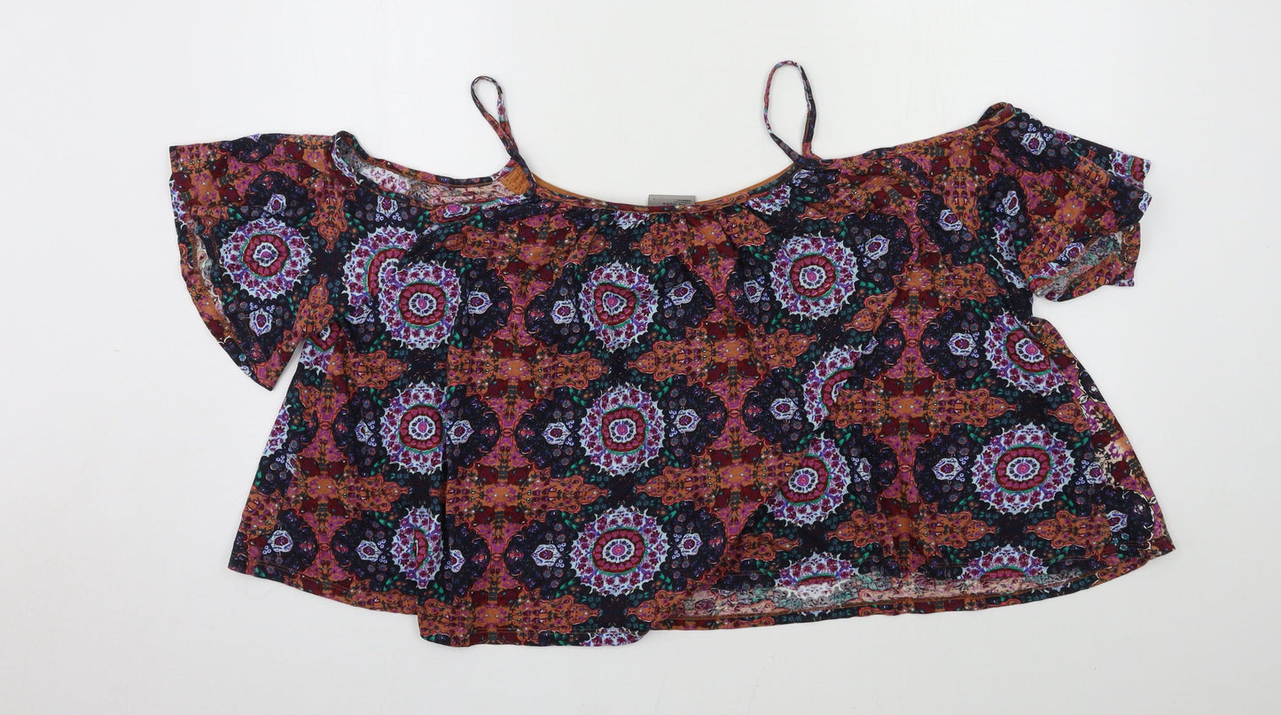 Womens UK Size L VERO MODA Multicoloured Basic Blouse