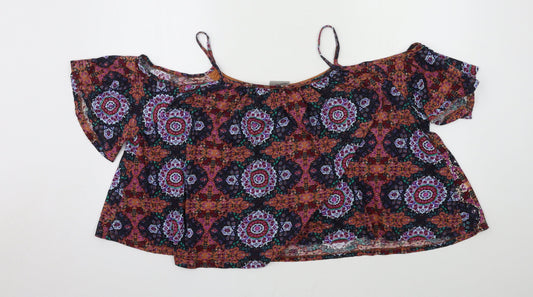 Womens UK Size L VERO MODA Multicoloured Basic Blouse