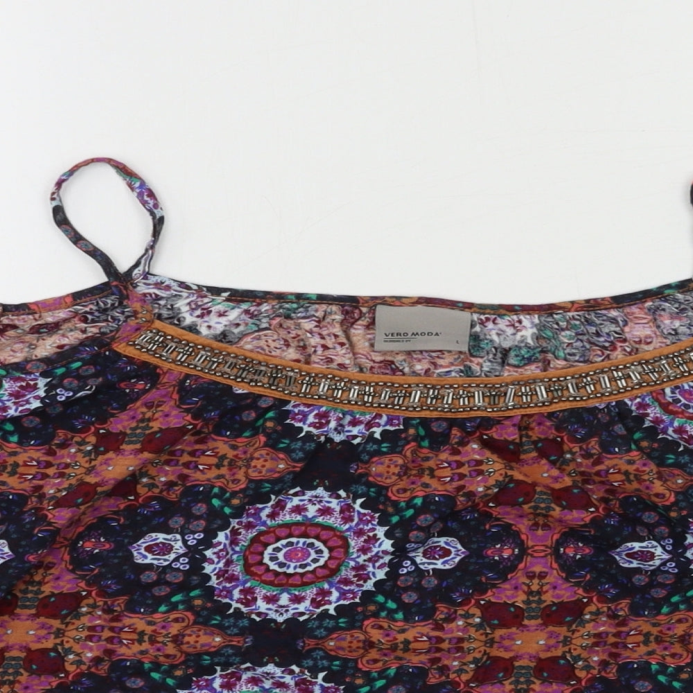 Womens UK Size L VERO MODA Multicoloured Basic Blouse