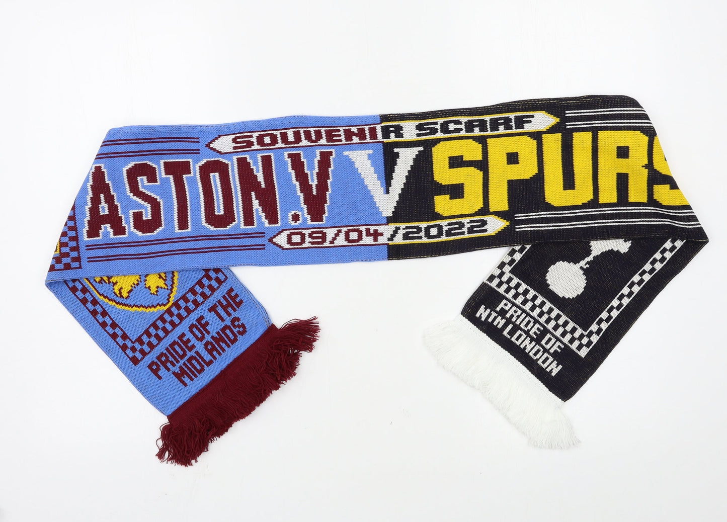 Aston Villa Football Scarf 54 in 7.5 in - Villa Vs Spurs