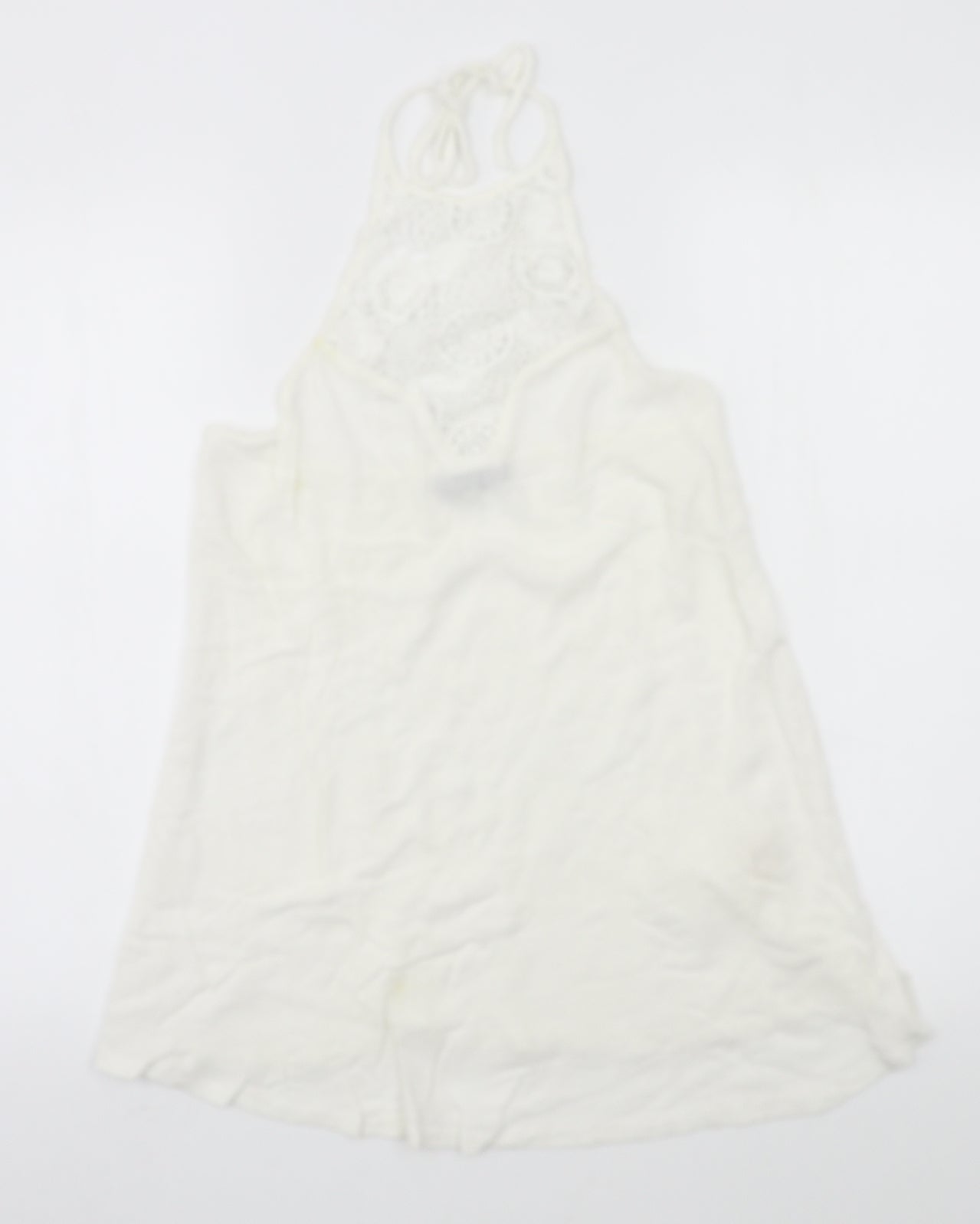 Boohoo Womens White   Basic Tank Size 12