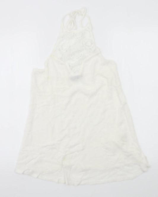 Boohoo Womens White   Basic Tank Size 12