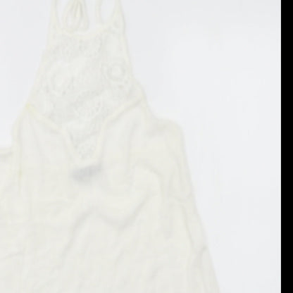 Boohoo Womens White   Basic Tank Size 12