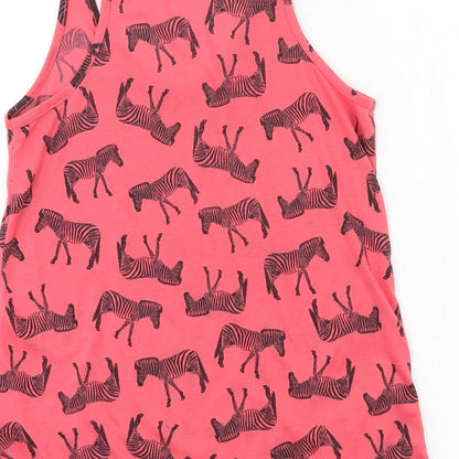 Atmosphere Womens Red Geometric Jersey Basic Tank Size 6  - Zebra