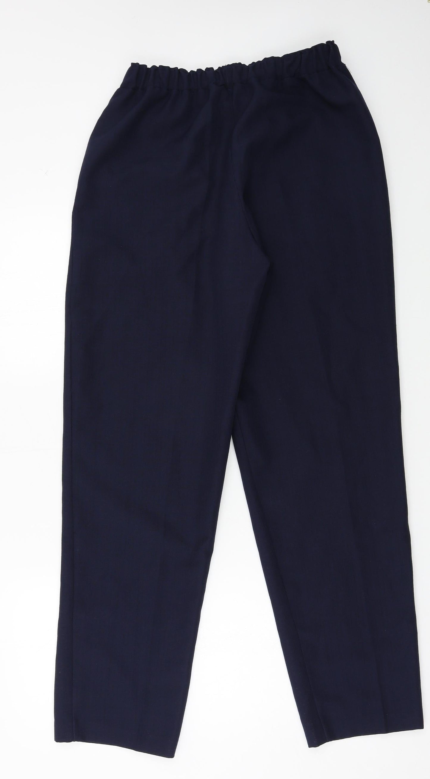 Womens UK Size 34 in Preworn Regular Fit  Blue Trousers