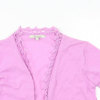 Womens UK Size 12 Peacocks Purple Cardigan Jumper