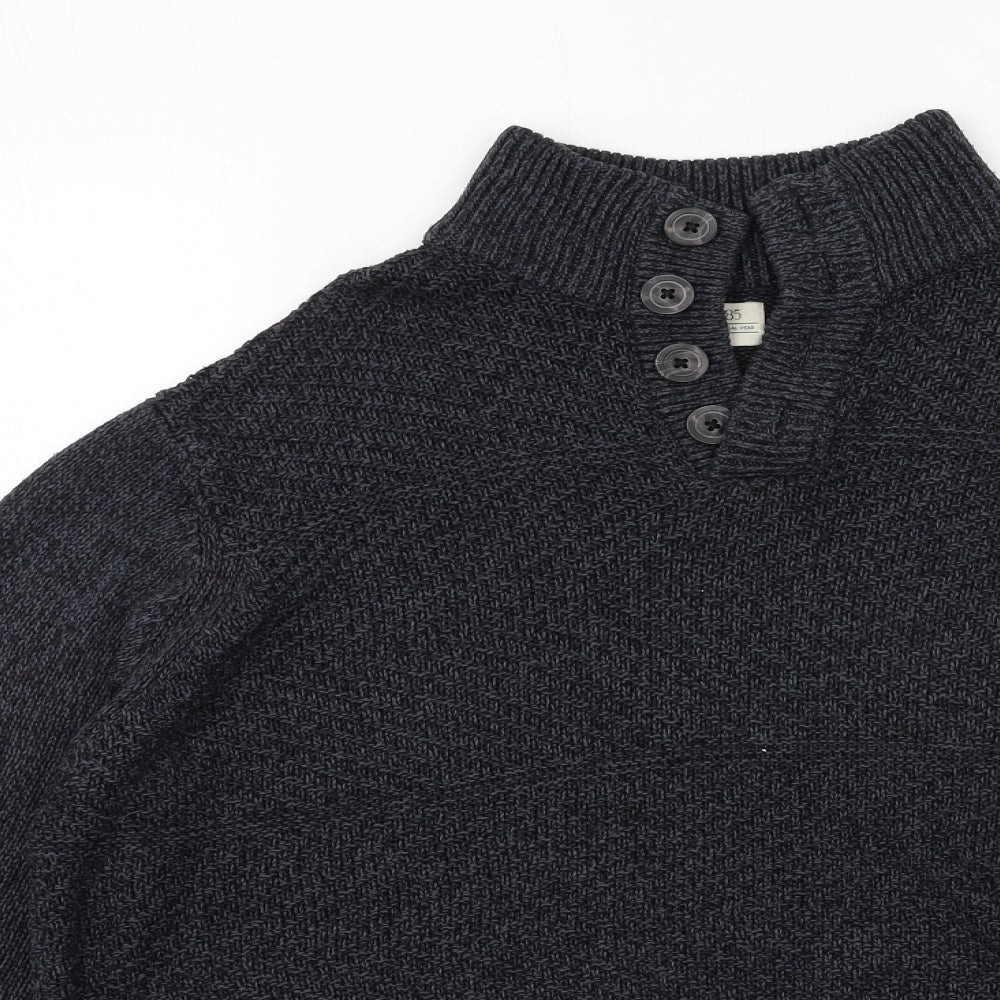Matalan Mens Grey  Knit Pullover Jumper Size L