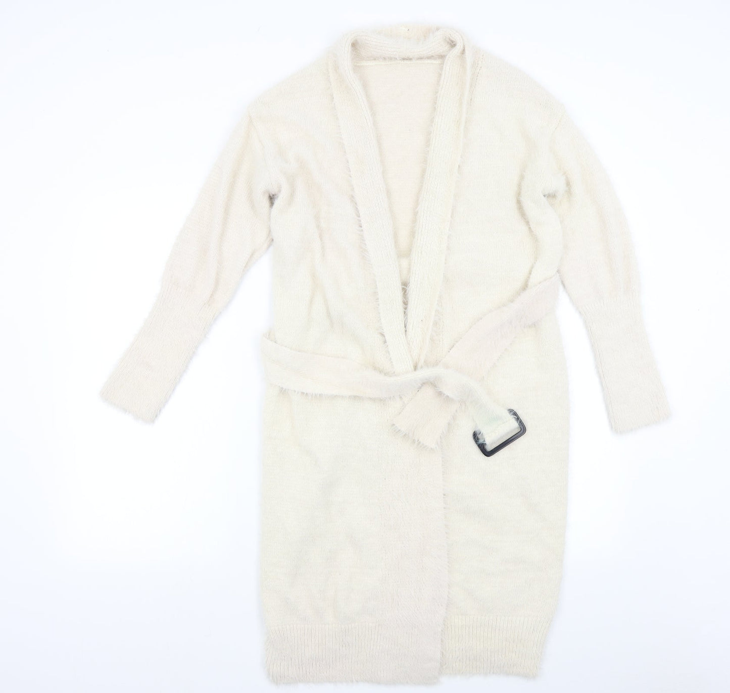 Womens UK Size M Preworn Beige Cardigan Jumper