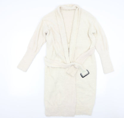 Womens UK Size M Preworn Beige Cardigan Jumper