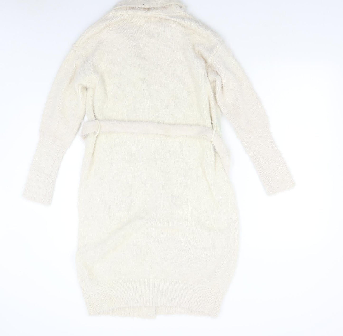 Womens UK Size M Preworn Beige Cardigan Jumper