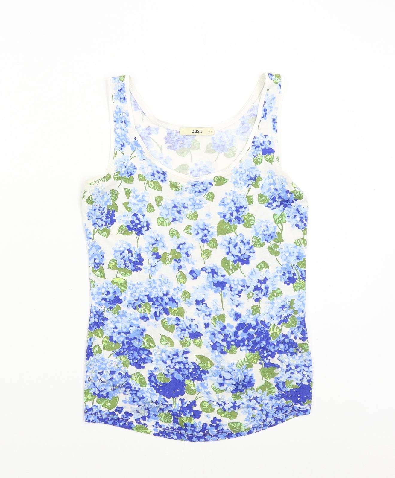 Womens UK Size XS Oasis Multicoloured Basic Tank