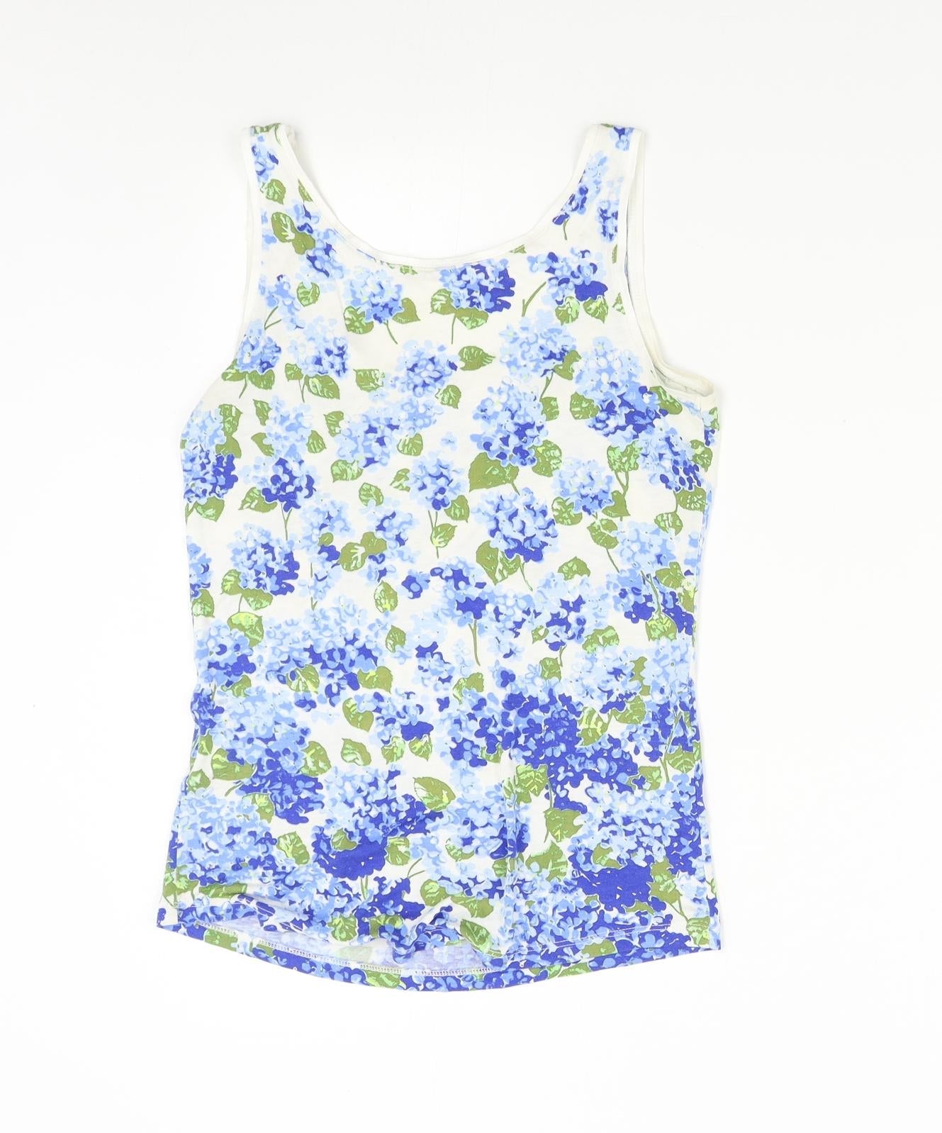 Womens UK Size XS Oasis Multicoloured Basic Tank