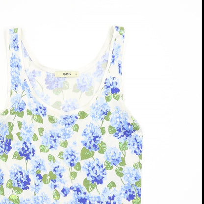 Womens UK Size XS Oasis Multicoloured Basic Tank