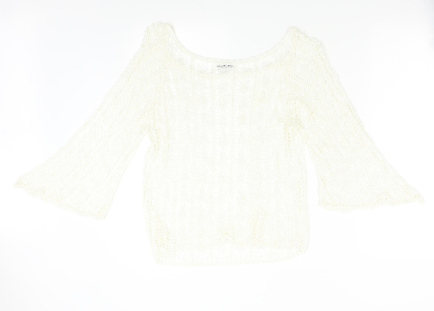 AMARANTO Womens Ivory   Pullover Jumper Size M