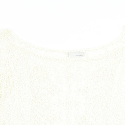 AMARANTO Womens Ivory   Pullover Jumper Size M
