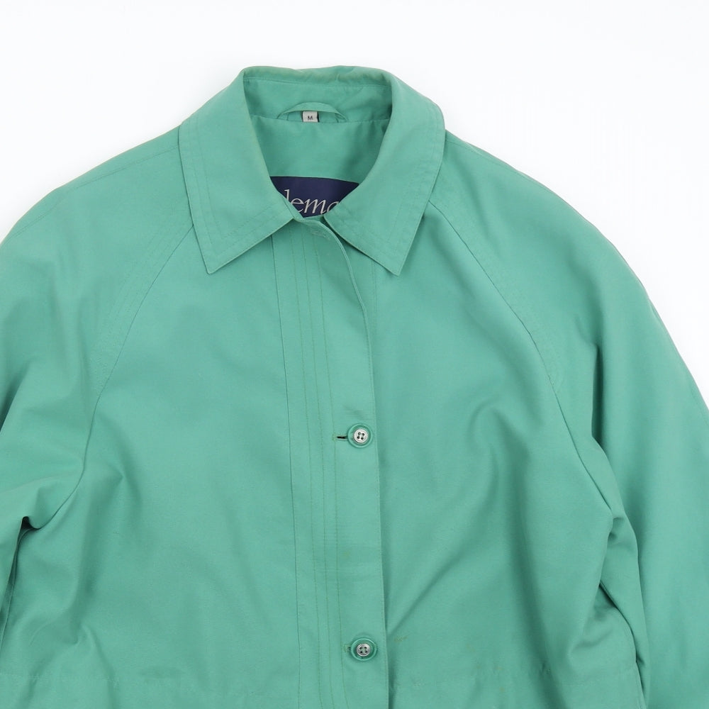 Womens UK Size M Telemac Green Overcoat
