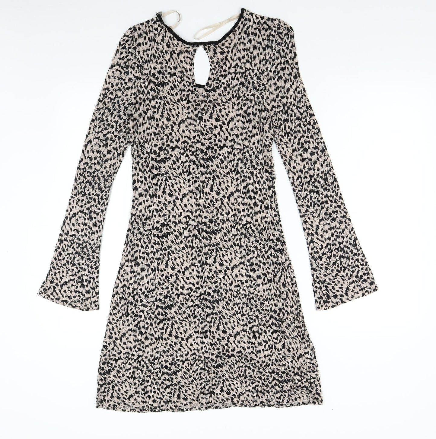 NEXT Womens Brown Animal Print  Fit & Flare  Size 8