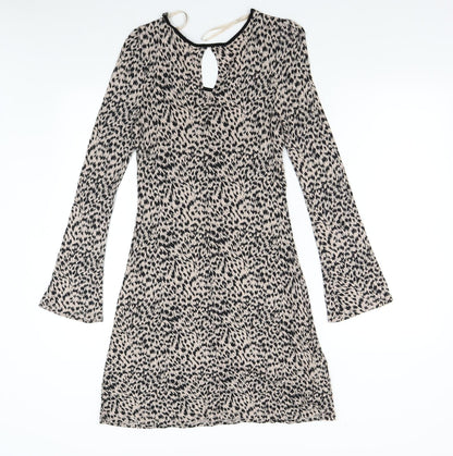 NEXT Womens Brown Animal Print  Fit & Flare  Size 8