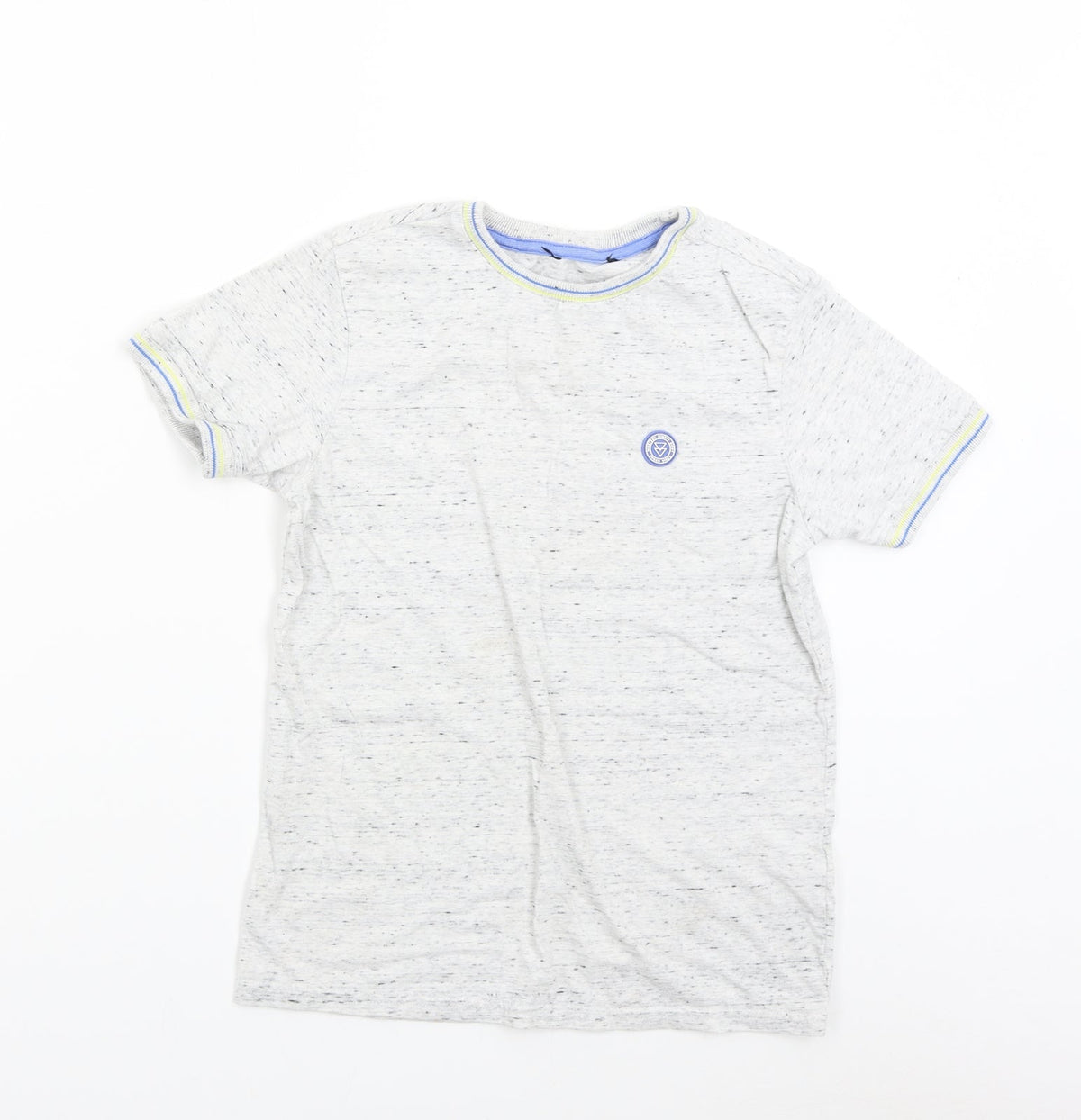 Additional front view of George boys’ grey basic t-shirt, size 10-11, years