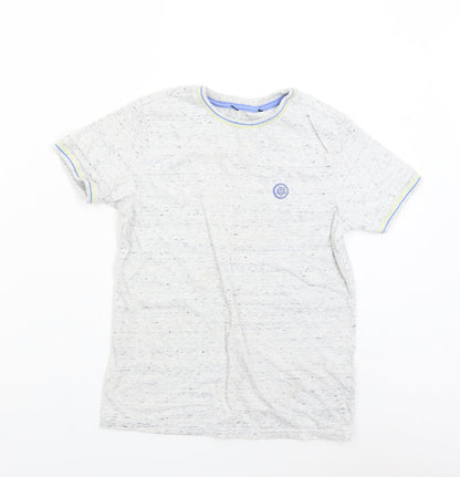 Additional front view of George boys’ grey basic t-shirt, size 10-11, years