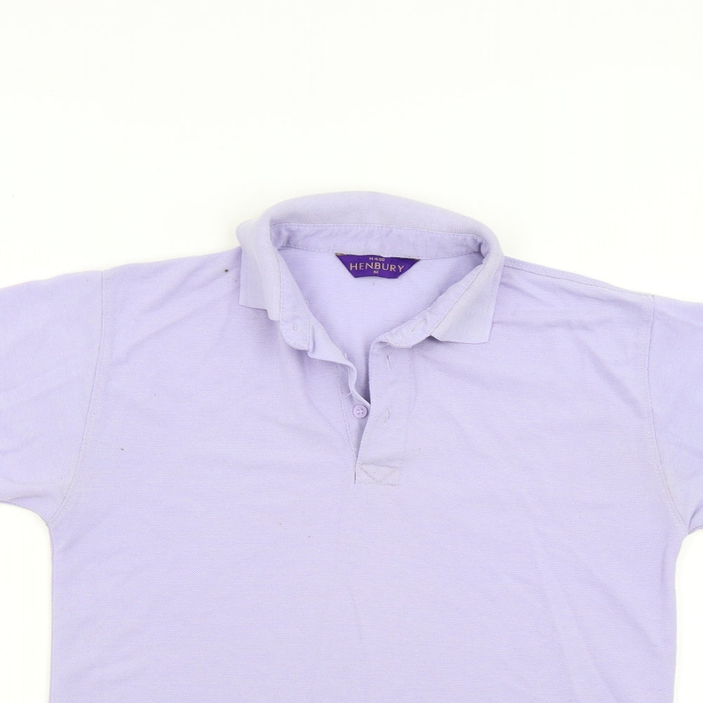 Henbury Mens Purple    Polo Size M