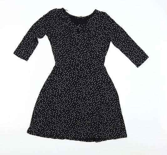 F&F Womens Black Polka Dot  Shift  Size S