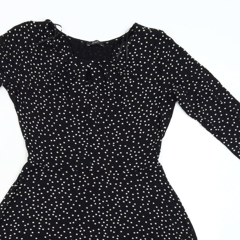 F&F Womens Black Polka Dot  Shift  Size S